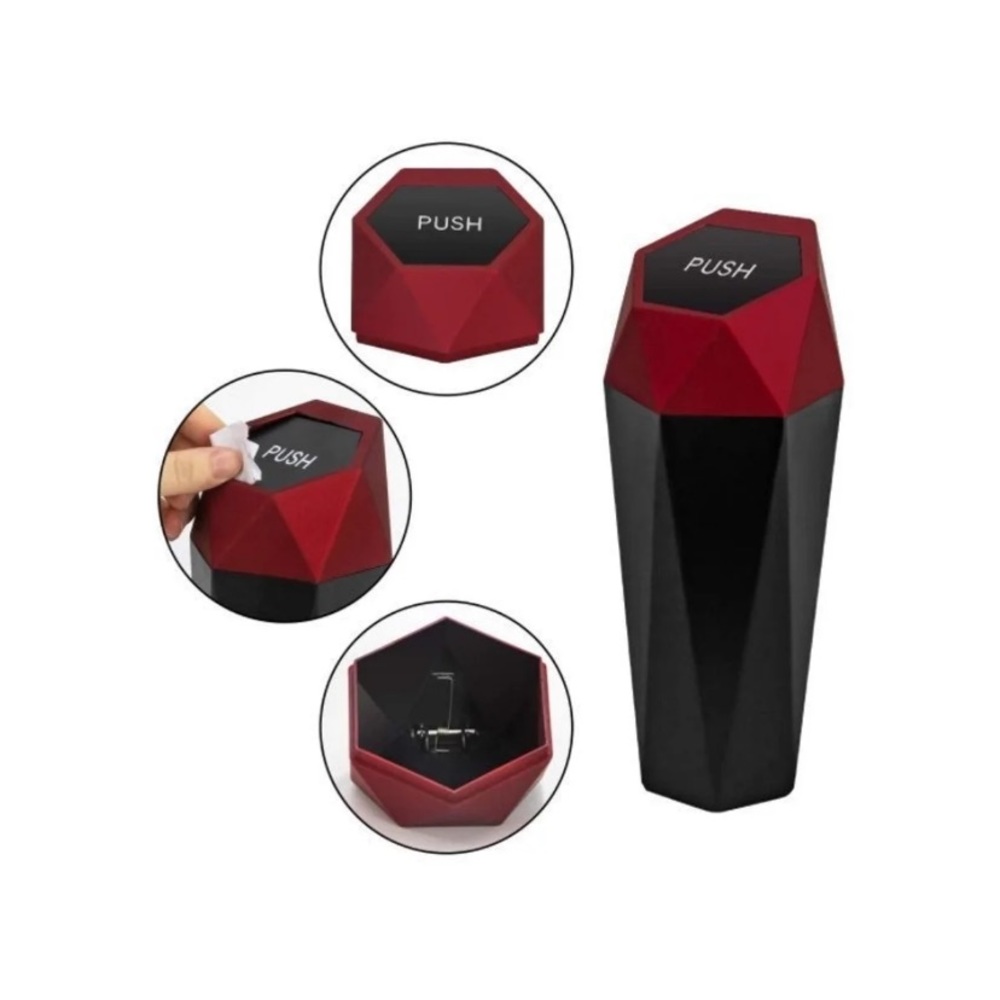 OUDEW Car Trash Can with Lid, New Car Du